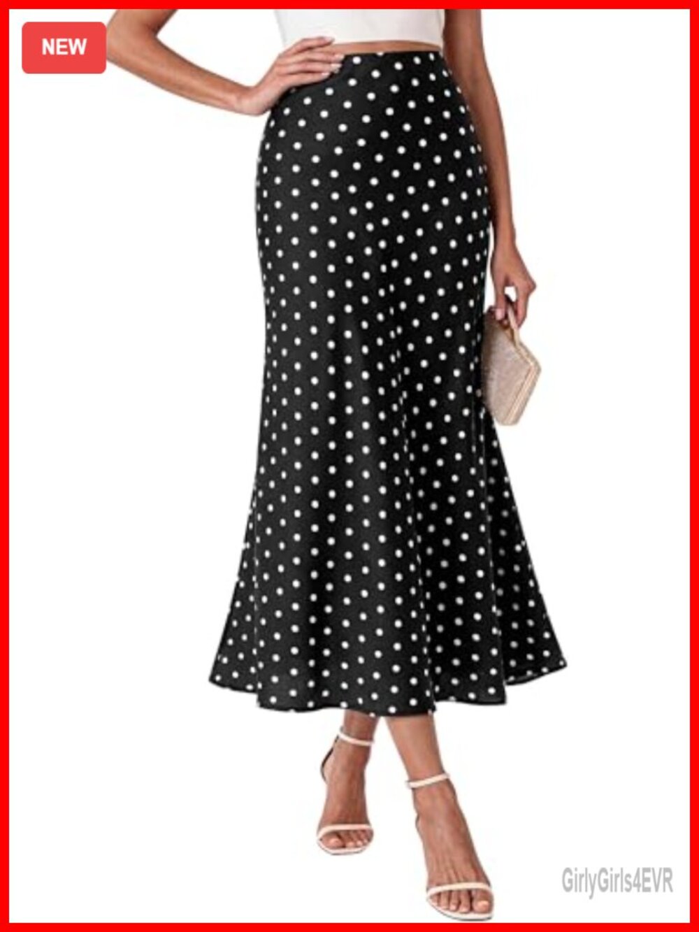 Silk Midi Skirt for Women A-Line Elastic High Waisted Satin Long Skirt
